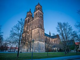 Magdeburg Cathedral at the Blue Hour by Thomas Bugdoll