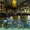 De Zuiderkerk in Amsterdam in het avondlicht van Wijbe Visser