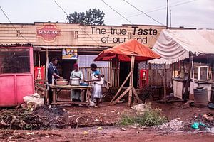 paysage de rue à Kampala en Ouganda