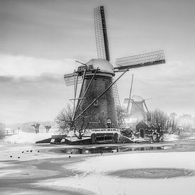 Windmolens Kinderdijk van Ruud Peters