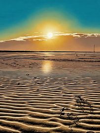 Sunset Beach in Riviera by Sergio Pazzano