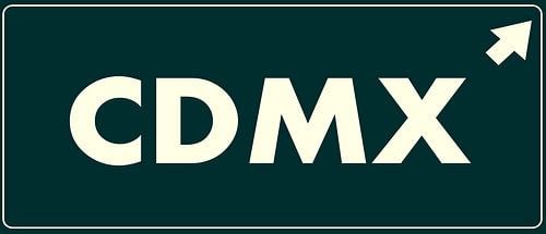 CDMX verkeersbord van Conte Monfrey