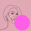 Bubble Gum Girl van Mad Dog Art thumbnail