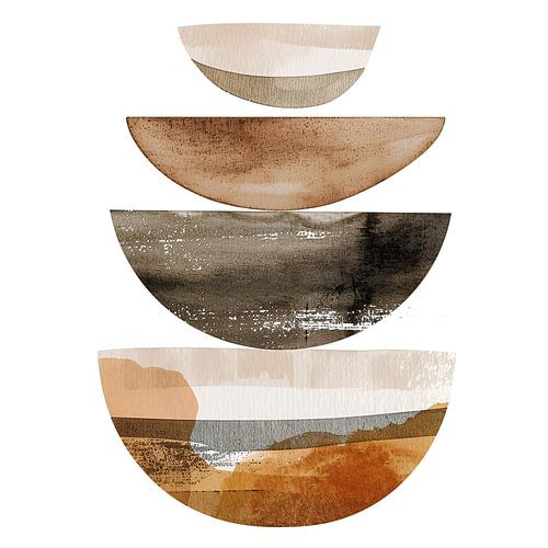 Bauhaus Japandi Abstrait