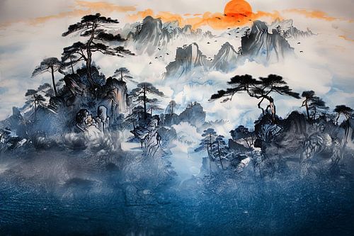 schilderachtige Japanse kunst