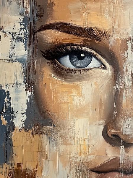 Modern Abstract Portret van SPEQ ART