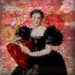 Frau mit Blumen