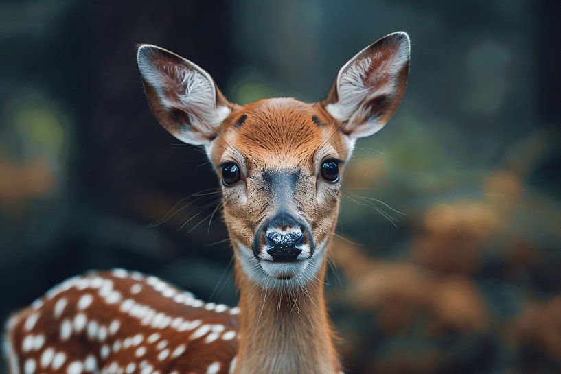 Deer close-up with dreamy nature background by Imperial Art House