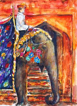 Indiase olifant van Ineke de Rijk