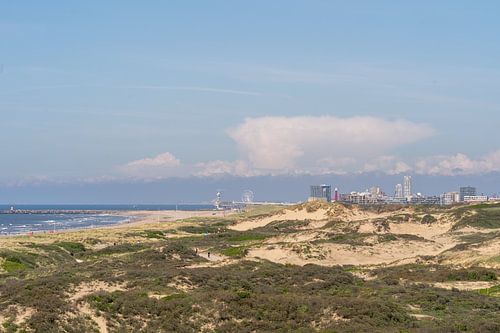 Scheveningen vom Atlantik aus gesehen auf dem Kijkduin
