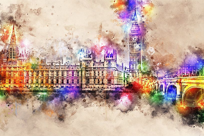 Palace of Westminster - Londen (zonder tekst) van Sharon Harthoorn