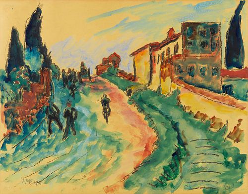 Max Pechstein, Italiaans landschap, 1911