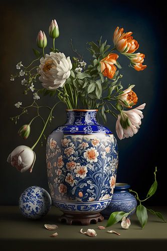 Stilleben in einer Blumenvase