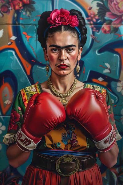 Portrait of a combative artist by Poster Art Shop