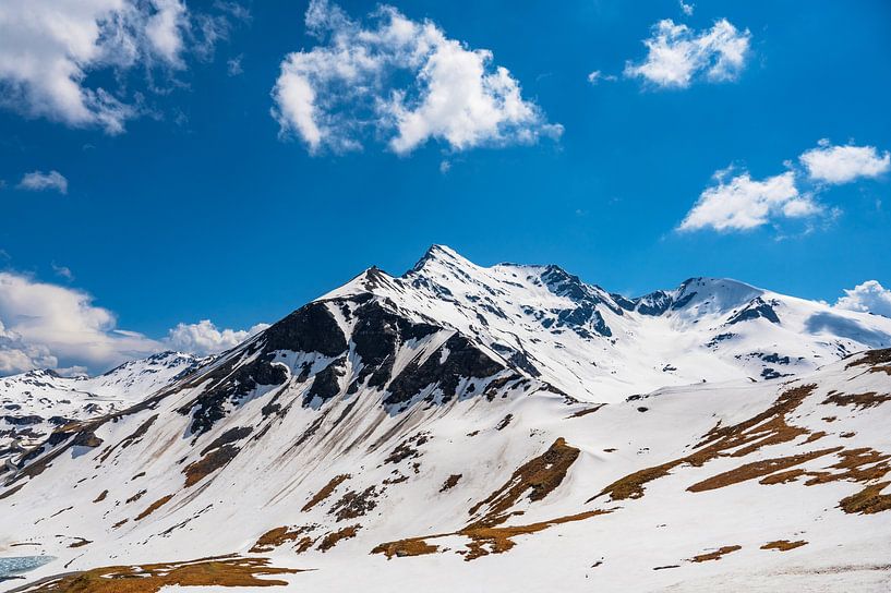 Besneeuwde bergtoppen in de Oostenrijkse Alpen bij de Grossglockner van Sjoerd van der Wal Fotografie