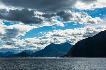 View to the Storfjord in Norway by Rico Ködder