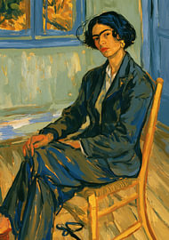 Frida im Van-Gogh-Stil