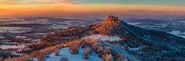 Burg Hohenzollern im Winter bei Sonnenuntergang von Markus Lange