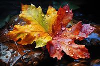 Bunte Herbstblätter 3/4