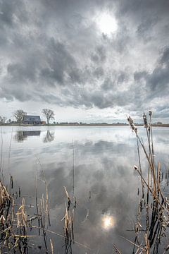 Het meertje van Aldmeerssyl in Friesland
