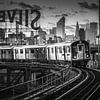 New York subway mochrome panorama by Joris Vanbillemont