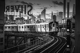 New York subway mochrome panorama by Joris Vanbillemont