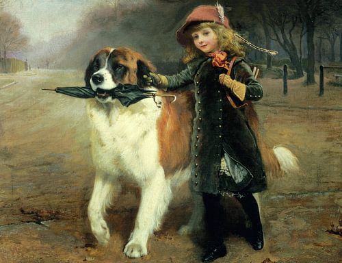 Charles Burton Barber,Naar school, 1883