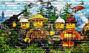 Collection de graffitis de la ville de LEGO 1 sur Bert Hooijer