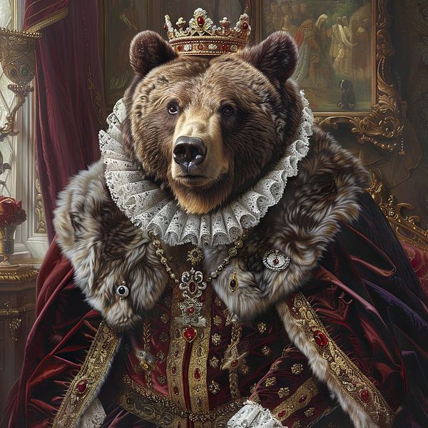 Koninklijke beer van Poster Art Shop