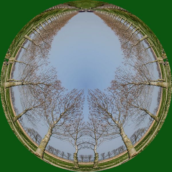 Button trees, green. by Greet ten Have-Bloem