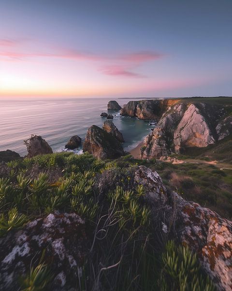 Avondlicht boven de Algarve van fernlichtsicht