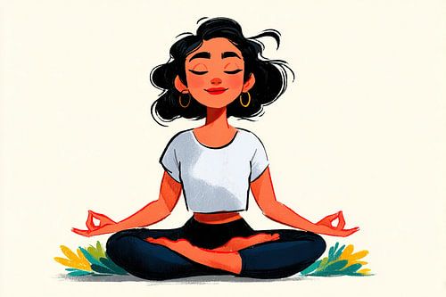 Meditating Woman | Peaceful Woman in Motion