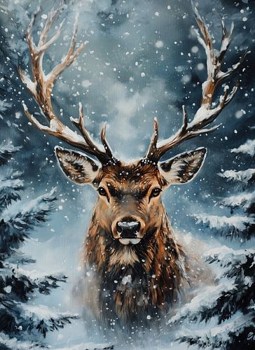 Stag with Big Antlers