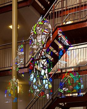 Aartsengel Michael op de trap