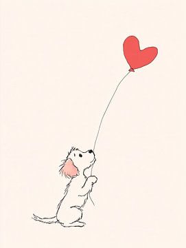 Love on a Leash DOG by Preet Lambon