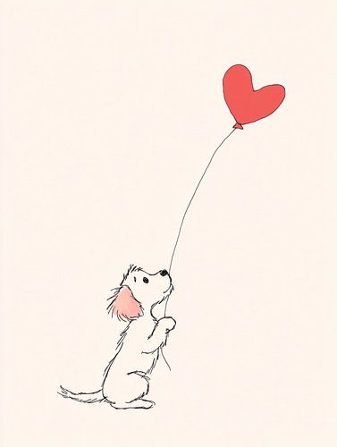 Liefde aan een lijntje HOND van Preet Lambon