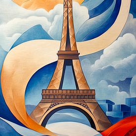 Eiffel Tower Paris by Jutta Maria Pusl