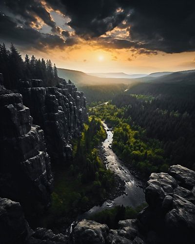 Hiking in the mountains