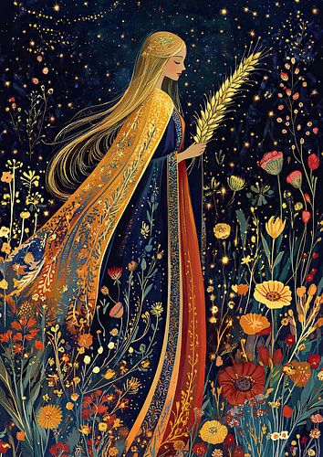 Het sterrenbeeld Maagd "De sterrenhemel van Maagd: een kosmische symfonie"