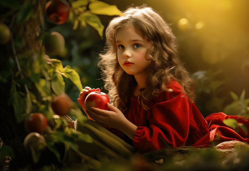Enchantment of Autumn: A Resting Point in the Apple Orchard by Karina Brouwer