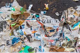 Papierschnipsel Hintergrund von Achim Prill