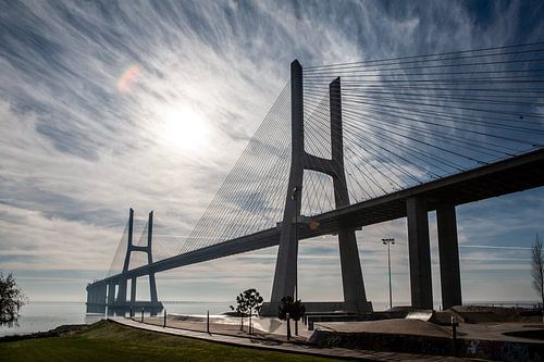 Vasco Da Gamabrug in Lissabon