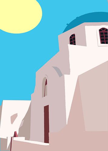 Santorin dans des tons minimalistes