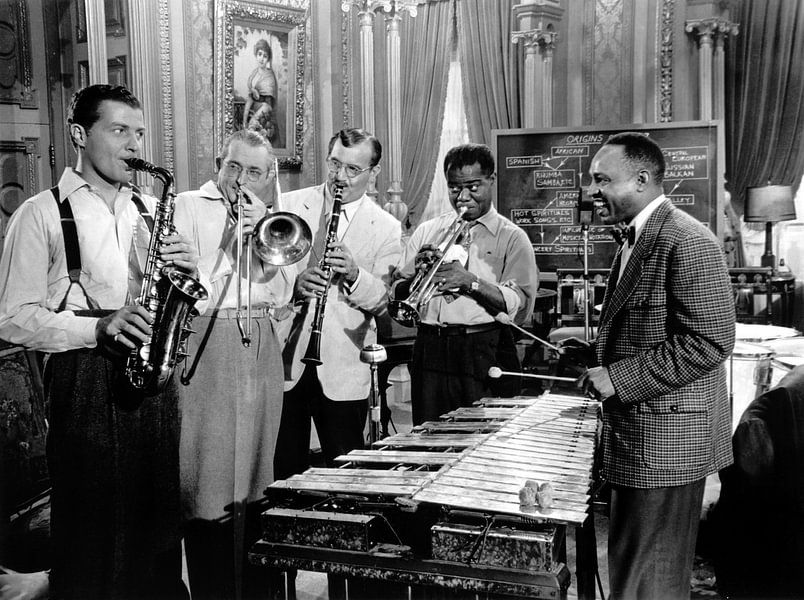 Une chanson est née avec Charlie Barnet, Tommy Dorsey, Benny Goodman, Louis Armstrong et Lionel Hamp par Bridgeman Images
