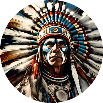Realistic Native American Art 17 van Johanna's Art