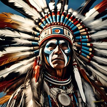 Realistic Native American Art 17 von Johanna's Art