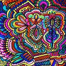 Tribal Decorative Color Zentangle von Rhonda Clapprood Miniaturansicht
