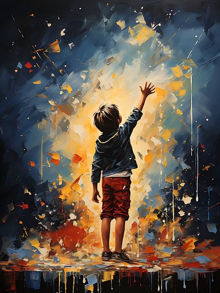 Banksy meets Pollock art by PixelPrestige