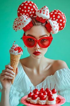 Vrolijke desserts en modieuze accessoires van Poster Art Shop