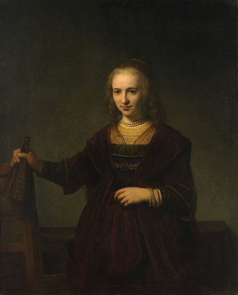 Portrait d'une femme, Style de Rembrandt par Rembrandt van Rijn